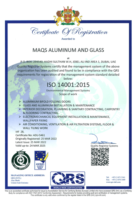 Maqs certificates